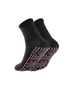 1 Pair Winter Socks Increase Friction Massage Socks Keep Foot Warmth - Black