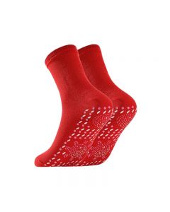 1 Pair Winter Socks Increase Friction Massage Socks Keep Foot Warmth - Red