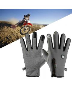 Winter Warm Driving Gloves Windproof Anti-slip Touch Screen Thermal Mitts Men - XL