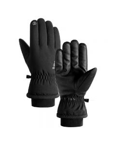 Winter Warm Gloves Windproof Anti-slip Thermal Touch Screen Gloves - M Black