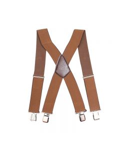Coffee Braces Strap 50mm Wide Heavy Duty Suspenders Adjustable Unisex