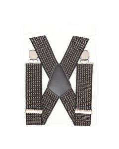 Jacquard Braces Strap 50mm Wide Heavy Duty Suspenders Adjustable Unisex