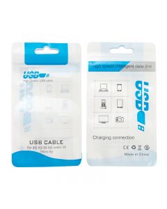 Universal USB Data Charging Line Cable Sealing Package Packing Bag - Blue