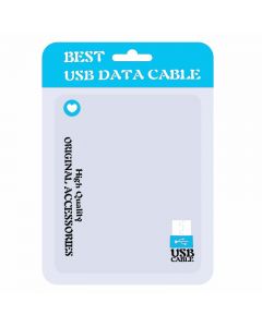 PE Packing Bag Package Plastic Bags for Cellphone Data Cable - Blue