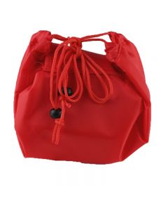 Drawstring Portable Travel Cosmetic Bag Makeup Toiletry - Red