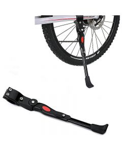 Adjustable Bike Bicycle Cycle Heavy Duty Prop Side Rear Kick Stand - Black