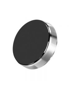 Magnetic Metal Car Dashboard Mount Universal Phone GPS Holder Stand - Silver
