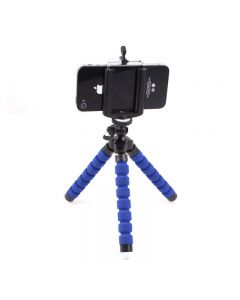 Octopus Mini TriPod Stand Grip Holder Mount Mobile Phones Cameras Holder Gadgets - Blue