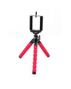 Octopus Mini TriPod Stand Grip Holder Mount Mobile Phones Cameras Holder Gadgets - Red