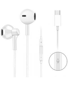 USB C Digital Earbuds Type C Earphones with Microphone Noise Cancelling Function