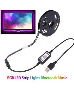 RGB LED Strip Lights Bluetooth Music USB Powered TV Back Lights - 1m
