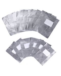 100pcs Nail Art Soak Off Remover Polish Acrylic Removal Foil Paper Wraps - Frosted