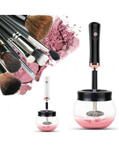 Electric Make up Brush Cleaner Dryer Set Machine Cosmetic Auto Clean Quick Dry Washing Tool Deep Clean Dries Makeup Brushes - Black