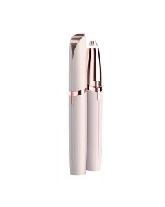 Mini Lipstick Shape Electric Eyebrow Trimmer Shaver Face Brows Hair Remover Painless Eye Brow Epilator Pen - Rose Gold