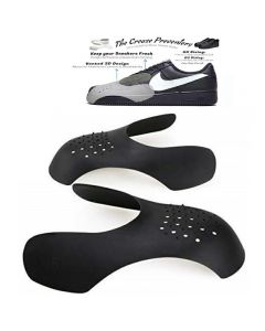 Shoe Trainer Protector Reusable Anti Crease Sneaker Shields Toe Box Decreaser for Men UK 7-12 - Black