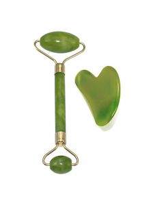 Jade Roller with Gua Sha Scraper for Face Beauty Roller to Improve the Appearance of your Skin
