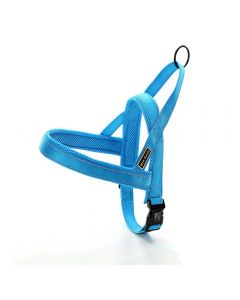 Dog Pet Adjustable Safety Seat Belt Harness Restraint Lead Leash Size XS - Blue