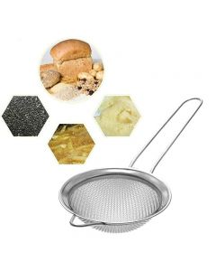 Stainless Steel Strainer Wire Mesh Classic Traditional Filter Sieve Spoon Kitchen Gadgets - 7cm
