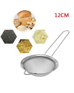 Stainless Steel Strainer Wire Mesh Classic Traditional Filter Sieve Spoon Kitchen Gadgets - 12cm