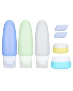Leakproof Travel Container Refillable Squeezable Set Package Bottle for Cosmetics Shampoo