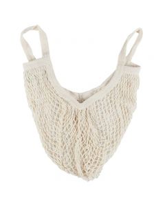 Reusable Mesh Net Turtle Bag Braided Shopping Fruit Storage Handbag Totes - White