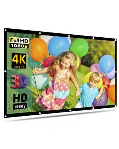 100 Inch 16/9 Home Cinema Theatre Simple Canvas Projection Screen Fabric