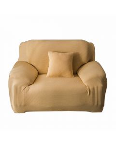 Stretch Sofa Covers Polar Fleece Knitted Slipcovers One Seat - Beige