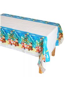 Disposable Christmas Themed Table Cloths Xmas Party Table Cover Home Decoration - Christmas 3