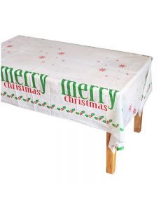 Disposable Christmas Themed Table Cloths Xmas Party Table Cover Home Decoration - Christmas 7