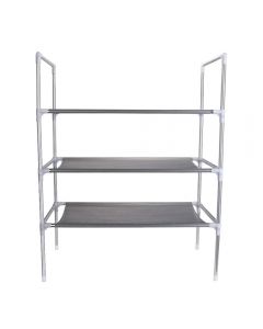 3/4/5 Tier Shelf Shoe Rack Nonwoven Shoes Storage Organiser for 15/25/50 Pairs of Shoes - 3 Tier