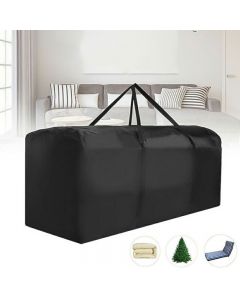 Outdoor Cushion Heavy Duty Waterproof Cover Storage Bag Garden Furniture Covers 173x76x51cm - Black
