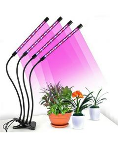 4 Head LED Grow Light Plant UV LED Growing Lamp Full Spectrum 10 Dimmable Level