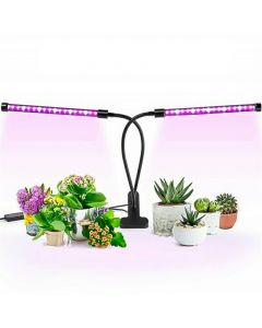 2 Head LED Grow Light Plant UV LED Growing Lamp Full Spectrum 10 Dimmable Level