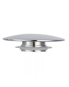 66mm Chrome Basin Waste Bathroom Sink Push Button Click