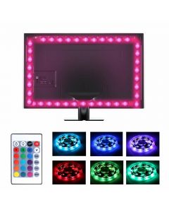USB TV Back Light RGB Backlight LED Lights 4 Strips Background with Remote 5V