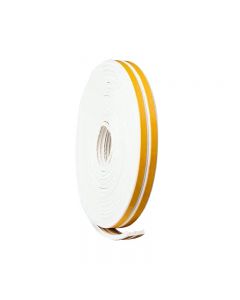 2.5m x 2 Self Adhesive Rubber Door Window Seal Strip Roll Tape D Type - White