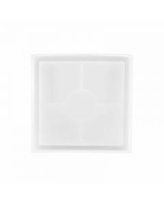 Coaster Resin Casting Mold Silicone Jewelry Pendant Making Mould Craft - Square