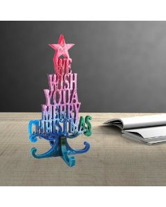 Christmas Tree Silicone Mould Merry Christmas Ornament Epoxy Arts Resin Mold - Christmas Tree Letters