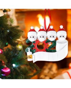 2020 NEW Xmas Christmas Tree Hanging Pendant Ornaments Family Ornament Decor - 3 Heads