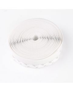 10m White Bottom Self Adhesive Door Seal Strip Weather Stripping Soundproof for Window - 25mm