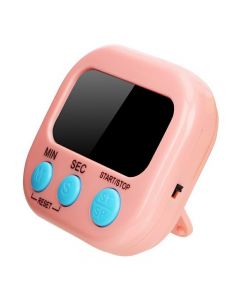 Digital Kitchen Timers with Loud Alarm for Cooking Baking Workout Sports Games - Pink