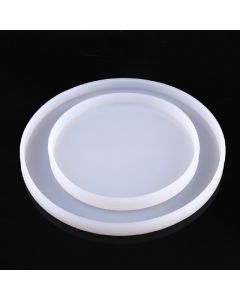Resin Casting Round Coaster Epoxy Mold Silicone Jewelry Making DIY Craft Mould - Size Plus L