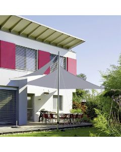 400D Rectangle Outdoor Shade Sail Patio Suncreen Awning Garden Sun Canopy 98% UV Block Grey - 4x3m