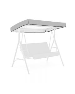 Replacement Canopy for Swing Seat 3 Seater Sizes Garden Hammock Cover - Grey