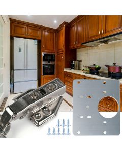 Kitchen Cupboard Door Hinge Repair Kit Hinge Repair Plate and Fixing Screws