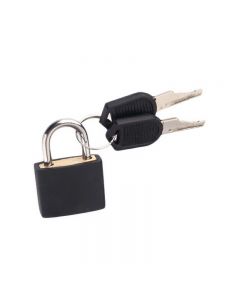 Mini Padlock Students Bag Travel Luggage Suitcase Drawer Locks with 2 pcs Keys - Black