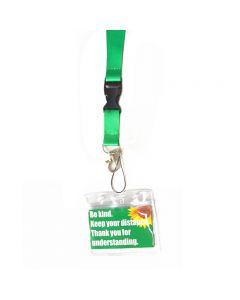 Face Covering Exemption Hidden Disabilities PVC Card Sunflower Lanyard Cover
