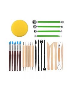24 pcs Polymer Clay Tools Ball Stylus Dotting Tools Combinations - Green