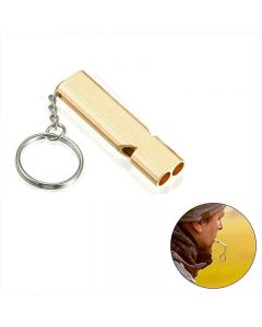 Outdoor Dual Frequency Survival Emergency Whistles for Camping Hiking Sports Dog Training - Gold