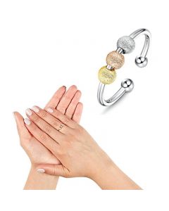 Spinning Fidget Peace Rings Spinner Open Rings - Mix Color